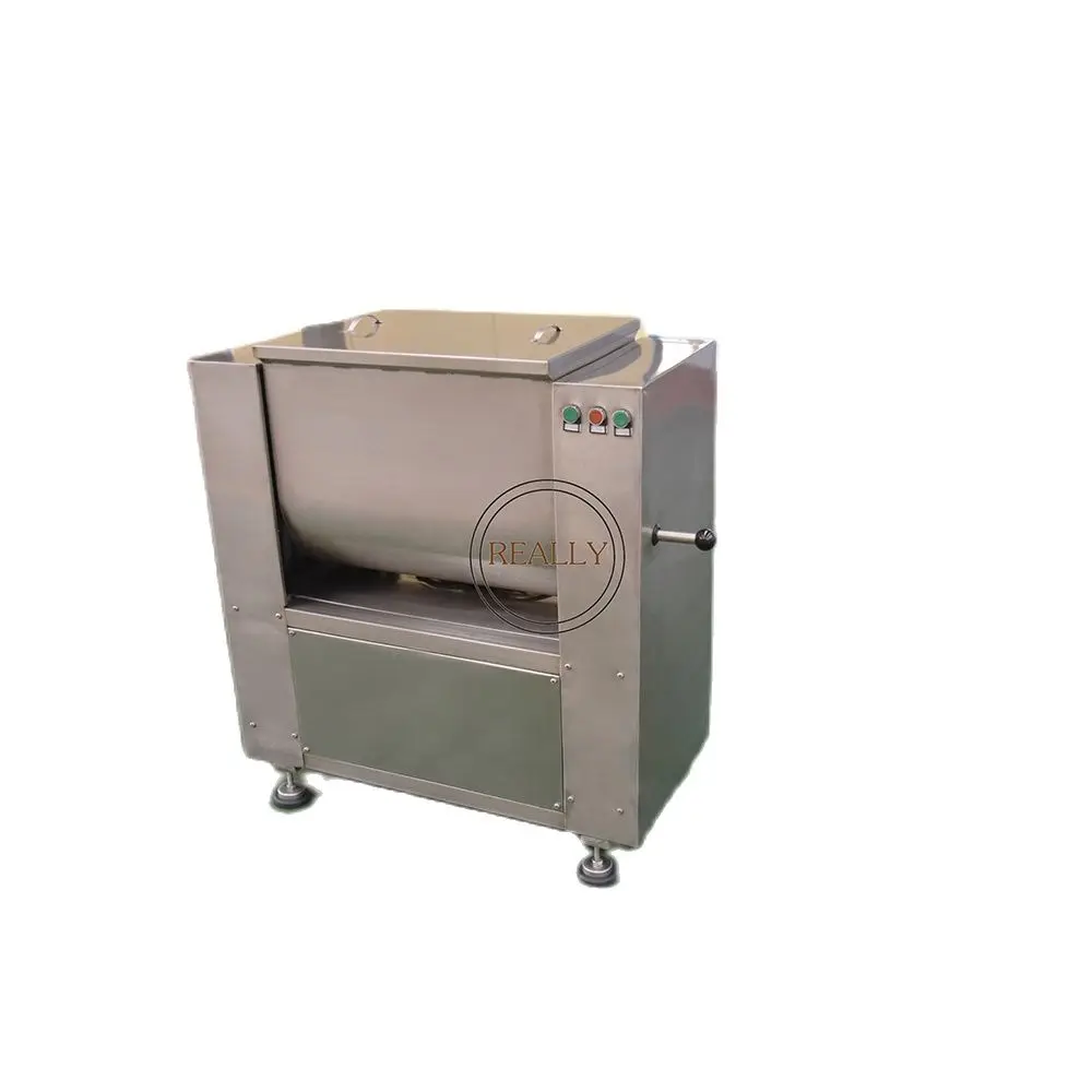 Máquina mezcladora Biaxial de relleno de carne eléctrica, gran capacidad, 200L, equipo de licuadora de relleno para procesamiento de alimentos