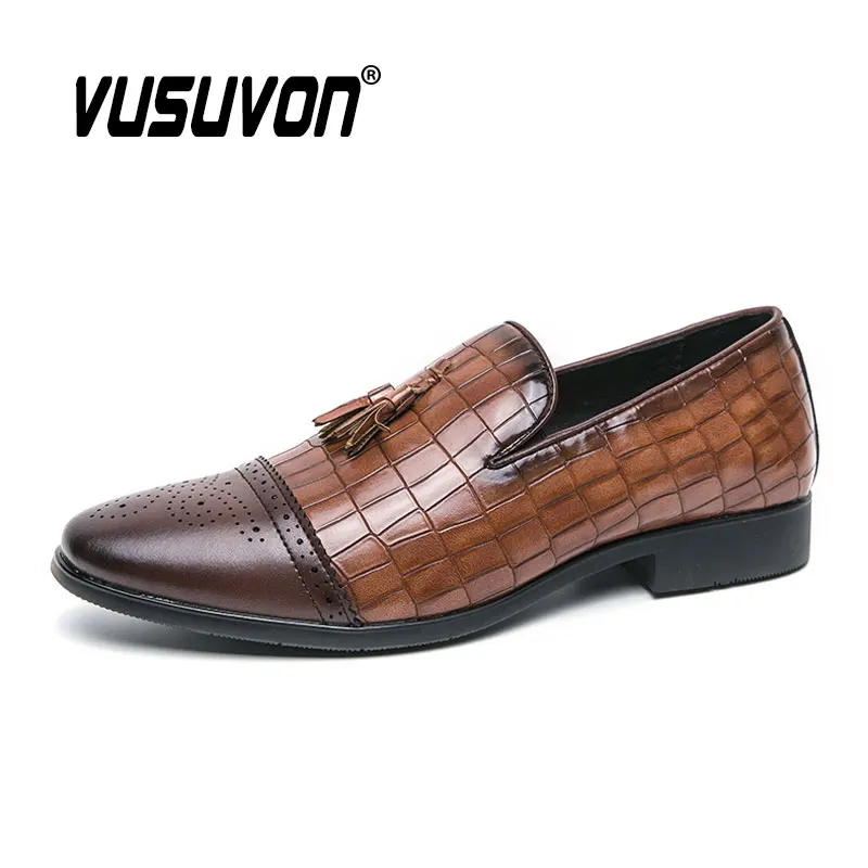 

Men Tassels Loafers Comfortable Dress Classic Wedding Shoes Fashion Causal Business Footwear For Party Size 38-47