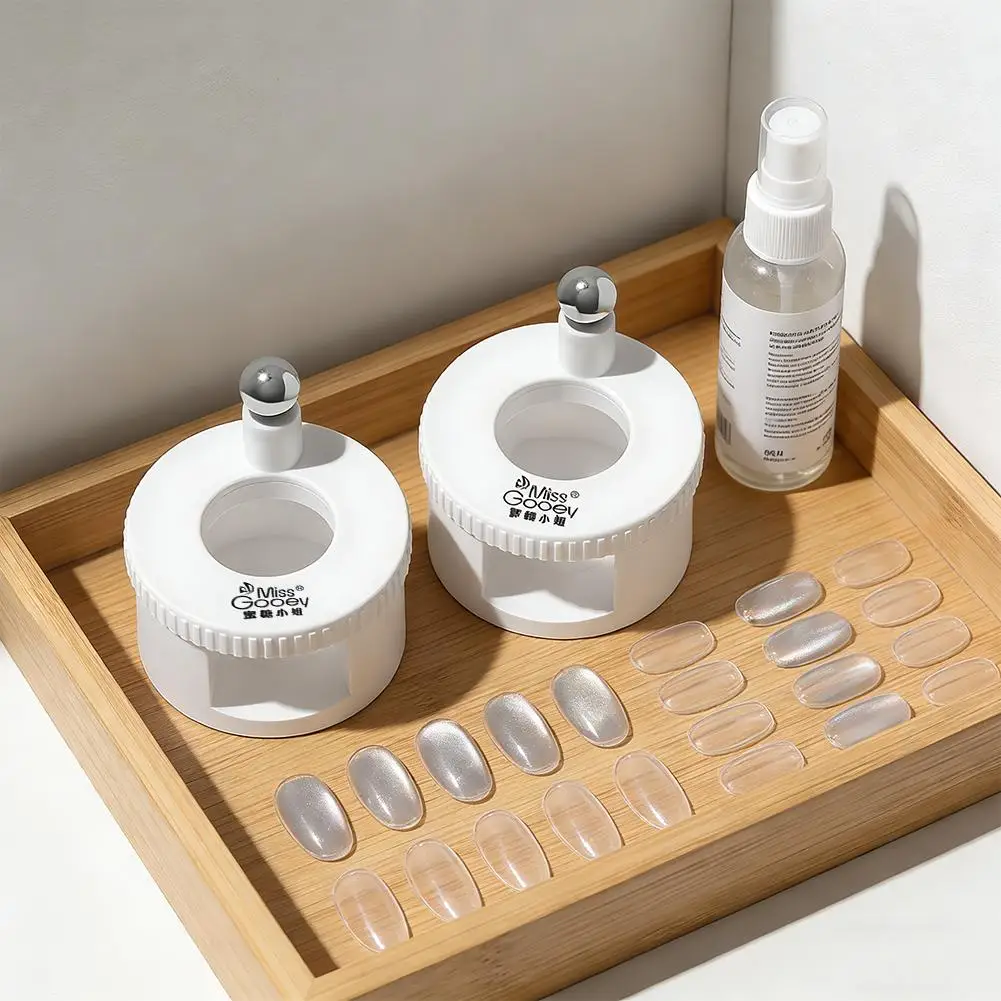 

Вращающийся магнит для ногтей «Кошачий глаз» с эффектом широких стеклянных бусин, многофункциональный, мощный, автоматический, для магнитного гель-лака