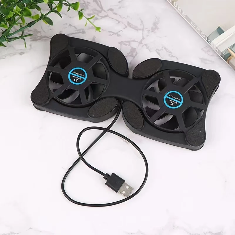Mini Laptop Cooling Fan Stand Foldable Notebook Cooler Radiator Portable Folding Cooling Pad for Notebook