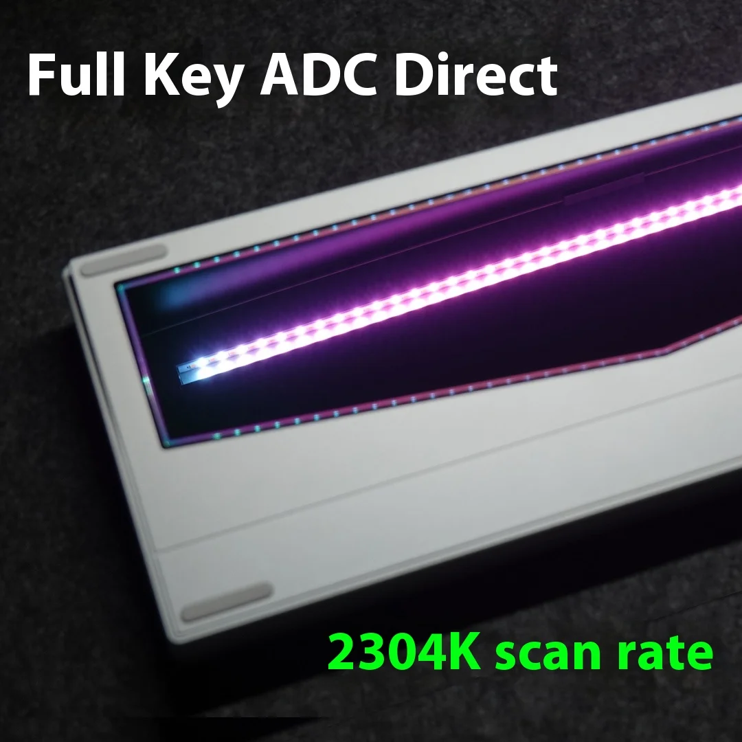 Hot Sales EVERGLIDE SU64 HE Gaming Keyboard 2304K Scan Rate 8kHz Direct ADC Hall Effect Key Scanning 0.001mm RT DKS SOCD TGL