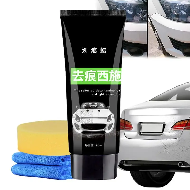 

Car Scratch Remover Paste Auto Body Paint With 1 Towel 1 Sponge Scratch Repair Versatile Use Protect The Car Auto Accessories