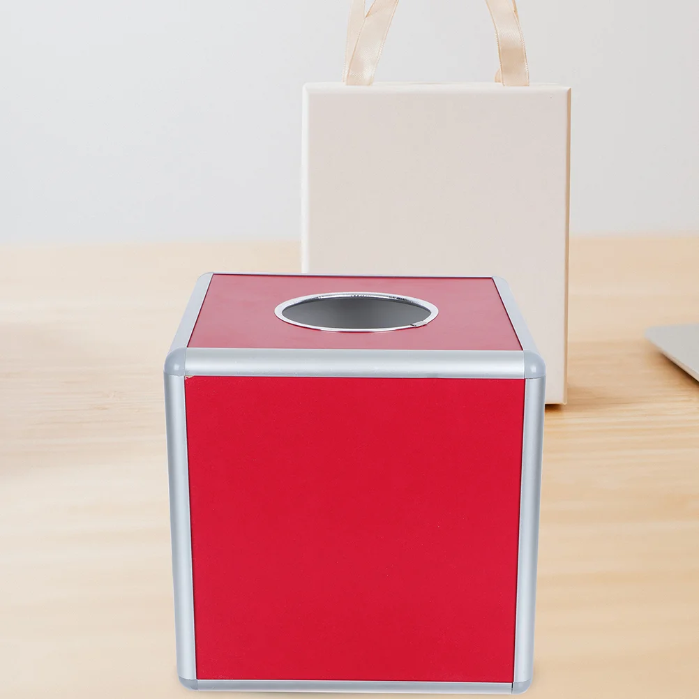 

Decorative Storage Boxes Lottery Crate Polling Container Fireworks Card Aluminum Alloy.