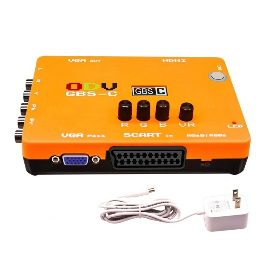 ODV.GBSC. Low Resolution Game Color Difference Component RGBS. Broom Head SCART Signal to VGA. HDMI High-definition