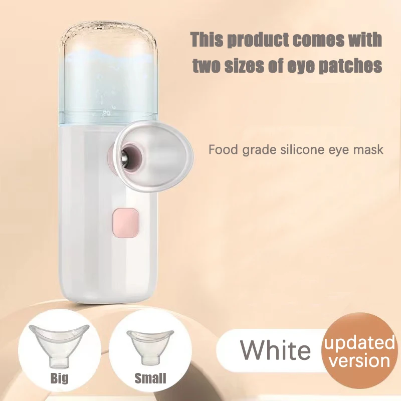 1 szt. Nano Atomizer Nawilżający do Oczu, Instrument do Spa Oczu i Skóry, Masażer do Oczu 3w1 Zapobiegający Zanętności Oczu