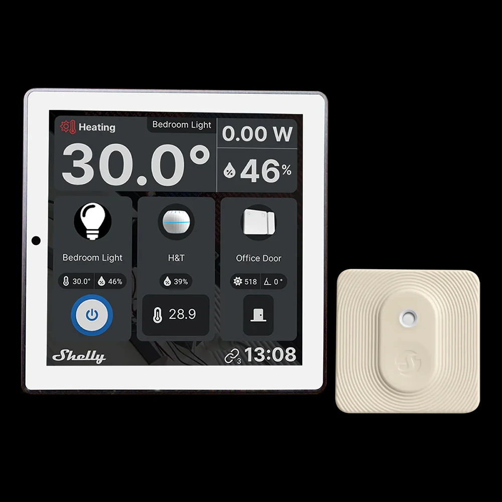 

Shelly Wall Display + H&T White Wifi Smart Home Room Switch Centralized Control Automation Device Control Touch Panel