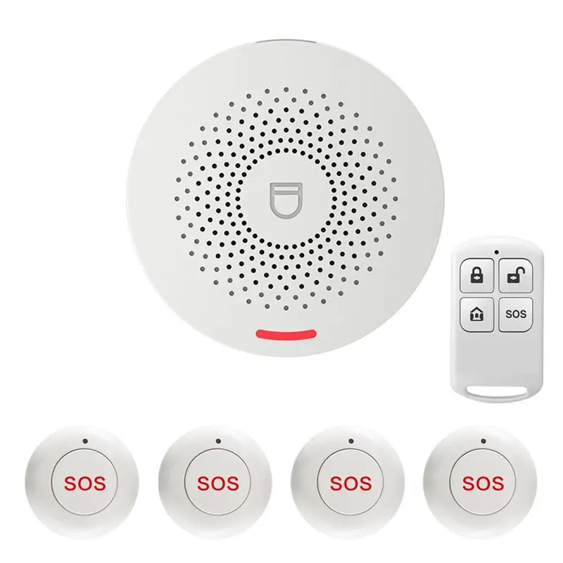 24時間配達-tuya-スマート-wifi-高齢者用ポケットベル-患者用ベッドサイド-ワンボタン緊急ベル-ワイヤレス-sos-コールアラーム-eu-プラグ