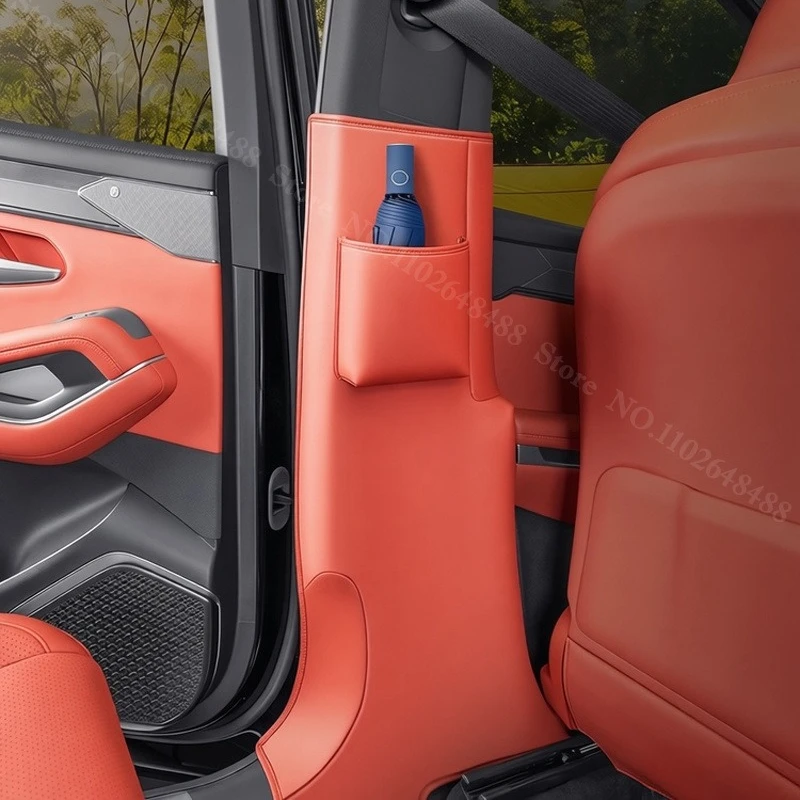For BYD Atto 8 Tang L 2025 2026 Car Center B Pillar Protective Pad C Pillar Anti Kick Anti Scratch Protector Mat Interior Decor