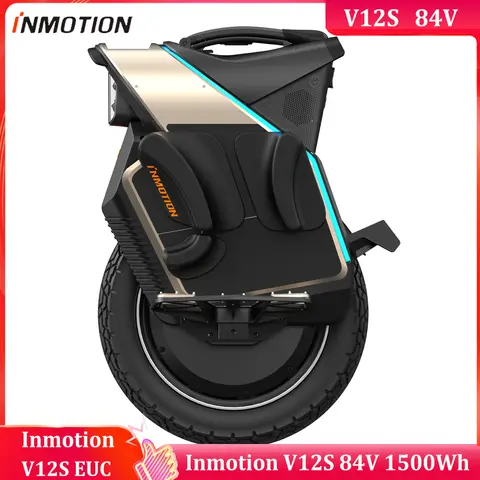 Original Inmotion V12S 84V 1500Wh 2500W Motor potencia máxima 6000W velocidad máxima 70 km/h 3,00-12 neumático monociclo eléctrico Inmotion Original