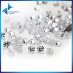 Size 1.0mm~3.0mm 5A Round Cut White CZ Stone Loose Cubic Zirconia Synthetic Gemstone for Jewelry