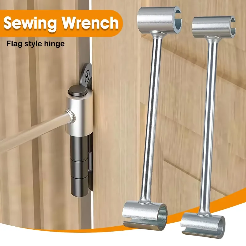 Double Head Door Hinge Gap Repair Spanner Durable Door Hinge Repair Spanner Repair Wrenches Hand Tools Home Hinges Gaps Spanner
