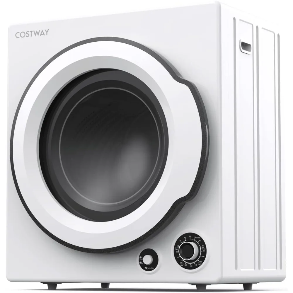 Портативная сушилка для одежды, компактная сушилка для белья с фронтальной загрузкой 13,2 фунта и барабаном из нержавеющей стали, электрическая сушилка для белья, белая