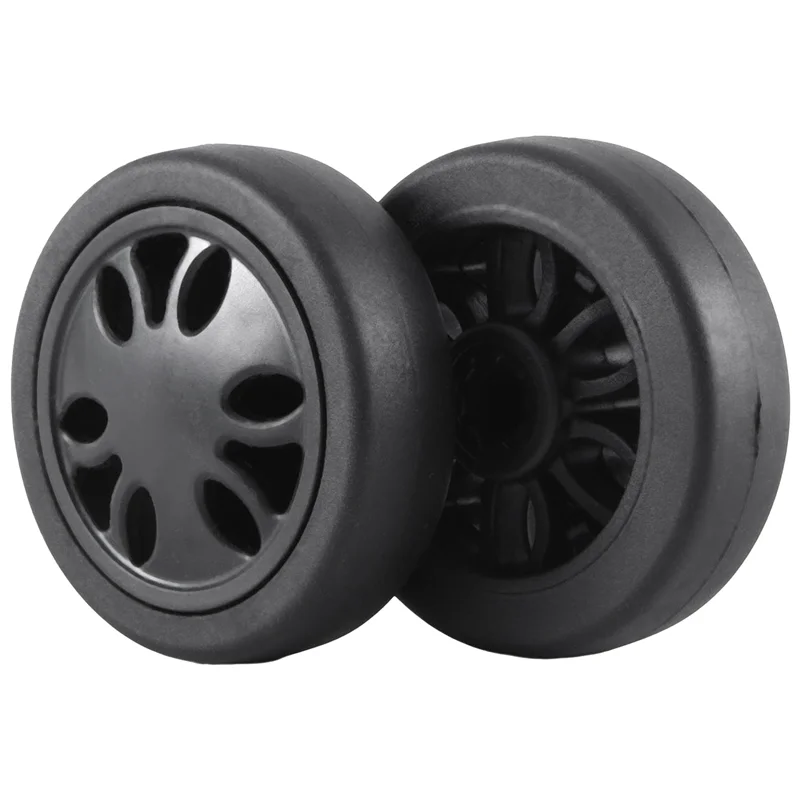 

ASDS-2Set 50X15mm Luggage Wheels Wear Resistant PU Caster Suitcase Replacement Wheels Luggage Wheel Universal 6Mm 8Mm