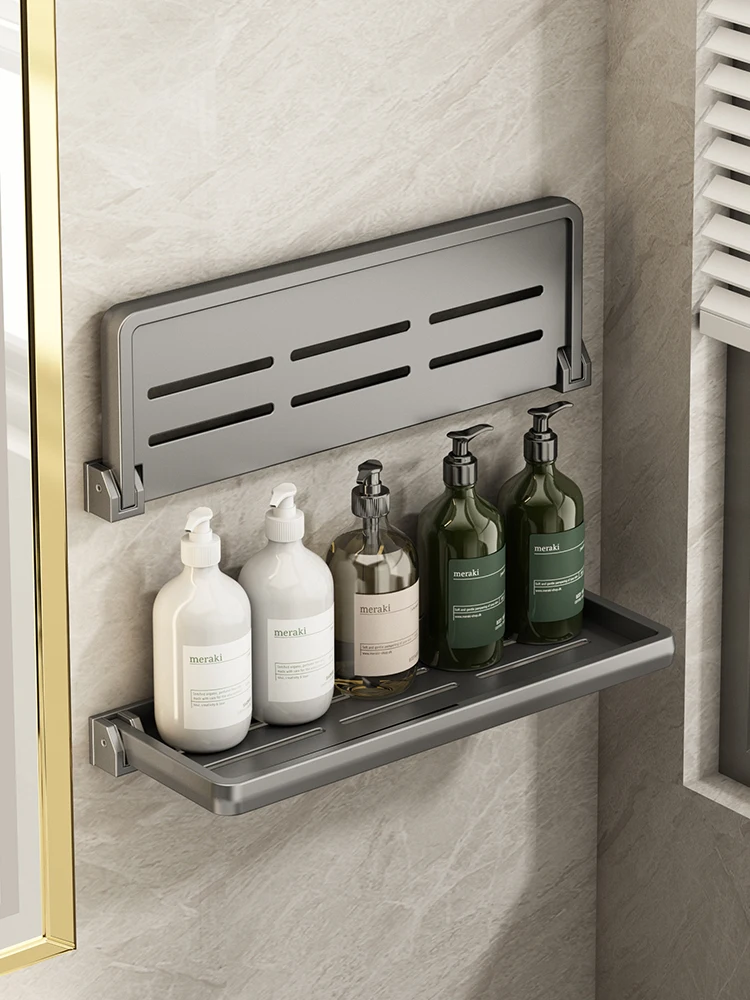

Toilet shelf, toilet bathroom wall, foldable washbasin storage shelf