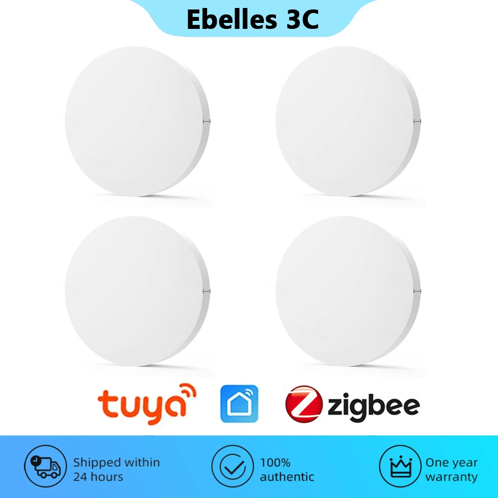 Tuya ZigBee Smart Button Scene Switch 3 in 1 Key Wireless Remote Control Switch Smart Home Automation Scenario Linkage