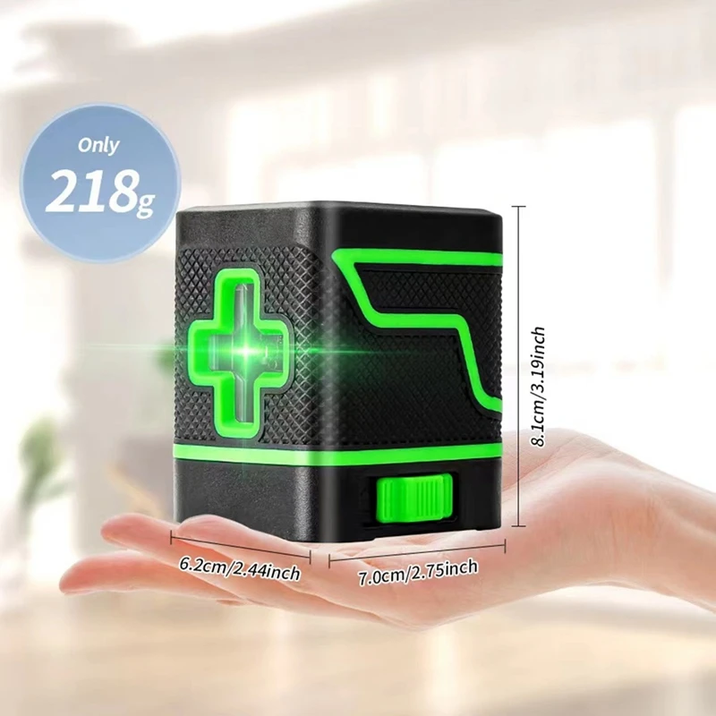 Laser Level Laser Level Tool Portable Green Light Level Bright Green Beam Crosshair (With Self-Leveling Function) image 2