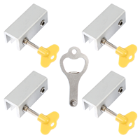 5 Pcs/set Limiter Doorables Case Sliding Window Lock Aluminum Alloy Sash Adjustable Child Safety