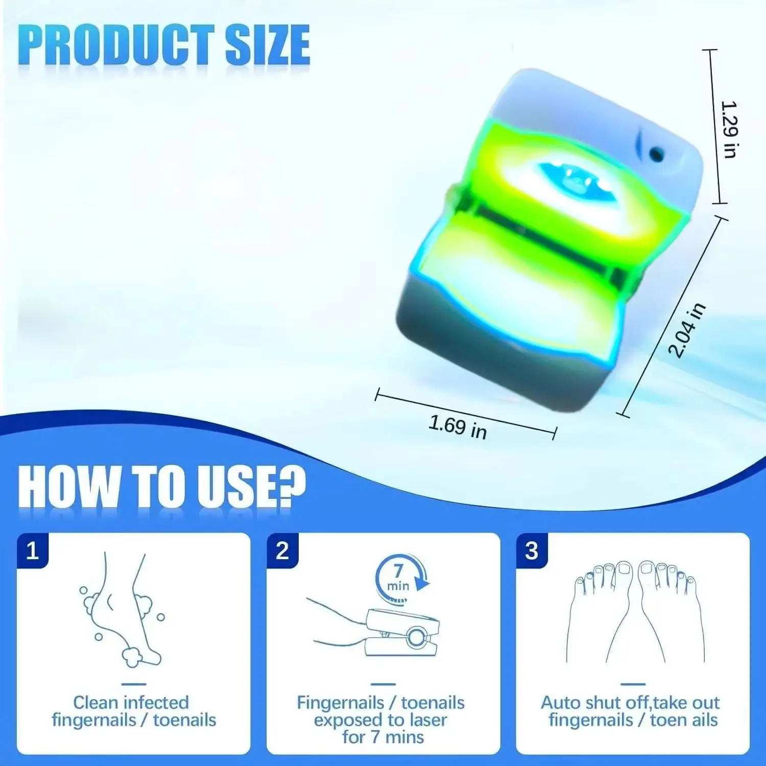 

Advanced Laser Nail Fungus Treatment – HLKGO 470nm (Antifungal) + 905nm (Deep Healing) – No Creams or Pills Needed!