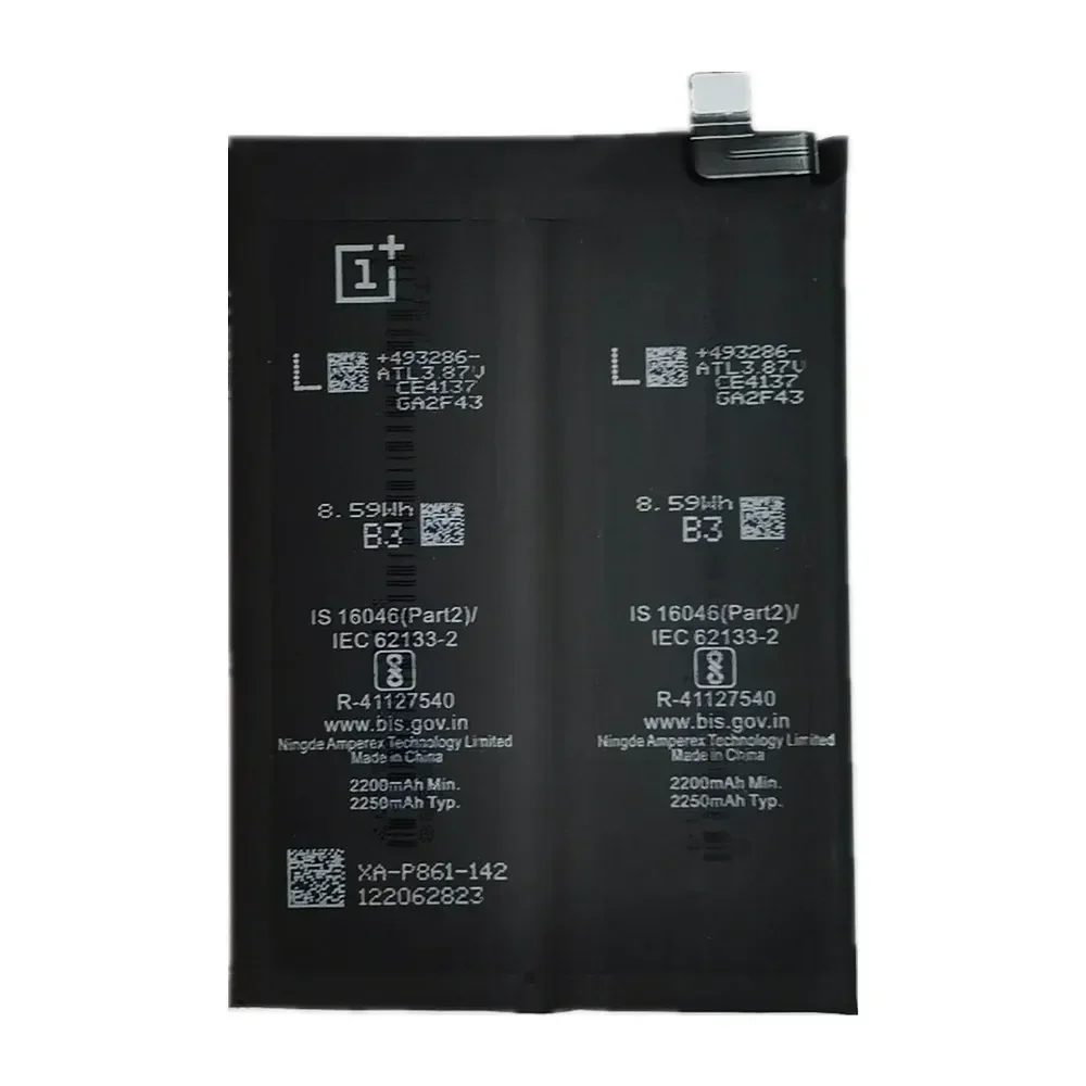 2025 Years 100% Original Battery BLP861 For 1+ One Plus Oneplus Nord 2 Nord2 9RT Mobile Phone Replacement Bateria 4500mAh