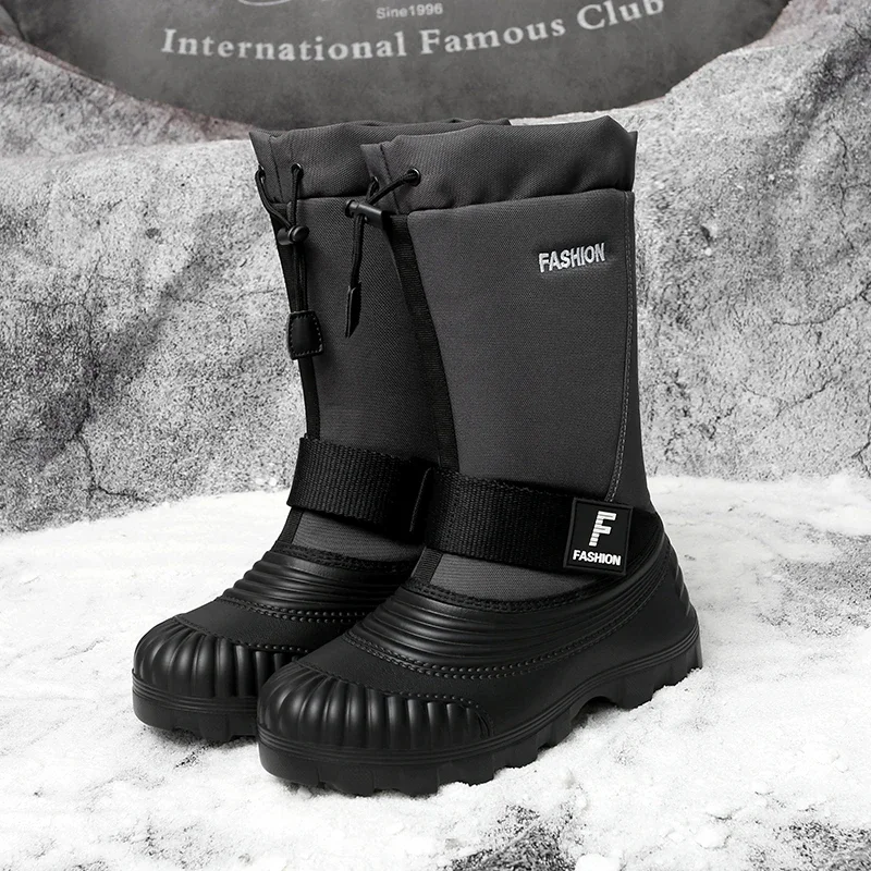 

Luxury Designer Below zero Warm Snow boots winter Outdoor Plus Plush Anti-skid High tube Boots Soft Thicken Fluffy Fur Men Boot