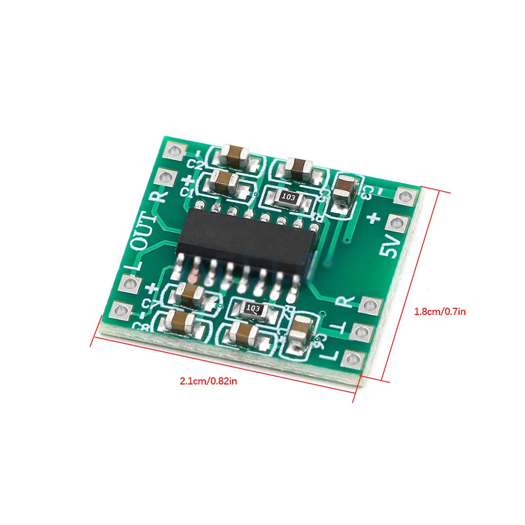 ABS Digital Amplifier Board 2x3W Replacement Stereo Amplifying Module