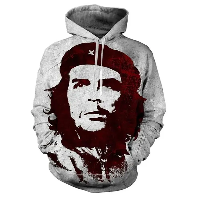 Autumn Cuban Che Guevara 3D Print Hoodies Men Women Fashion Casual Sweatshirts Oversized Hoodie Pullovers Tracksuit Clothing