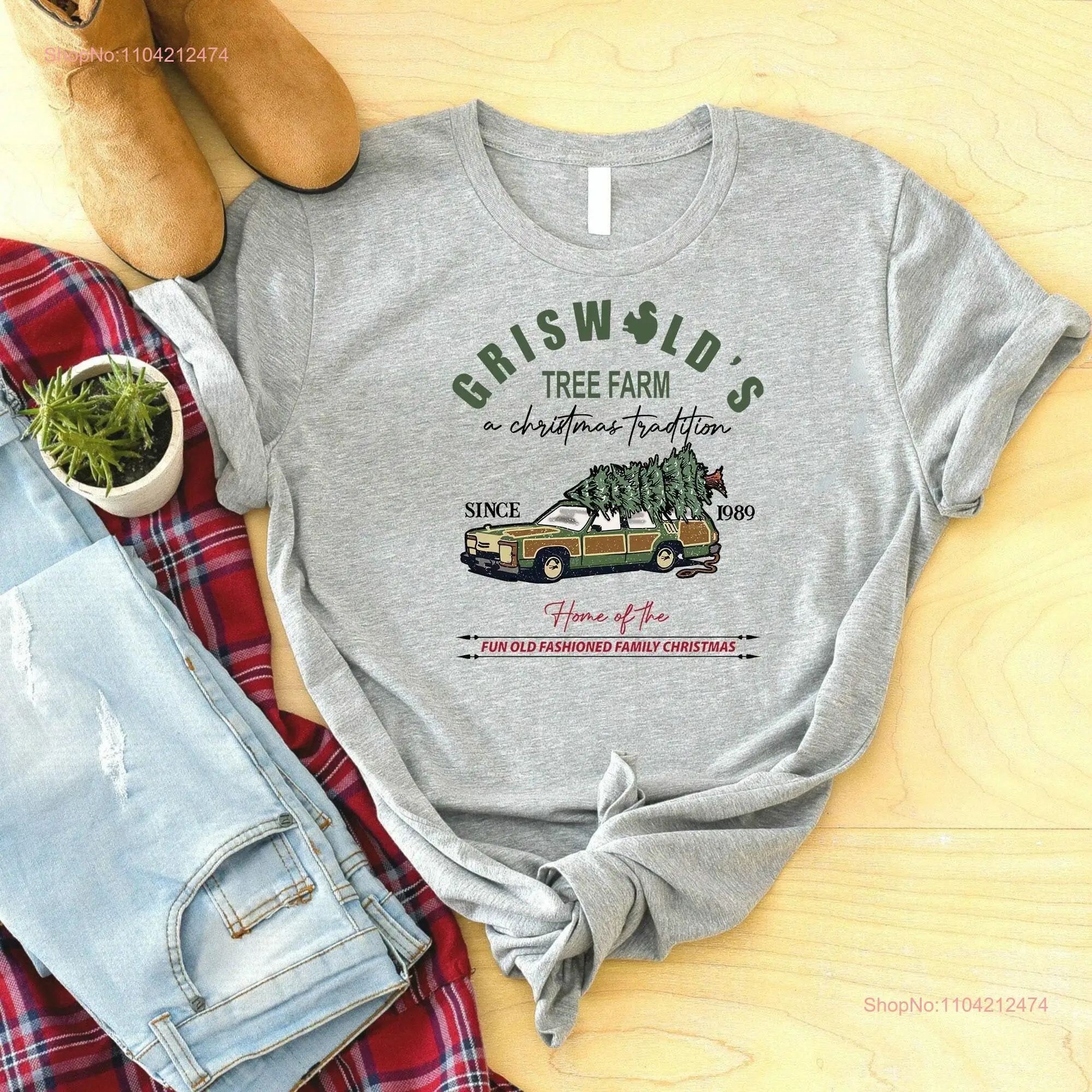 Griswold's Tree Farm Since 1989 T Shirt Christmas Family Holiday Party  long or short sleeves