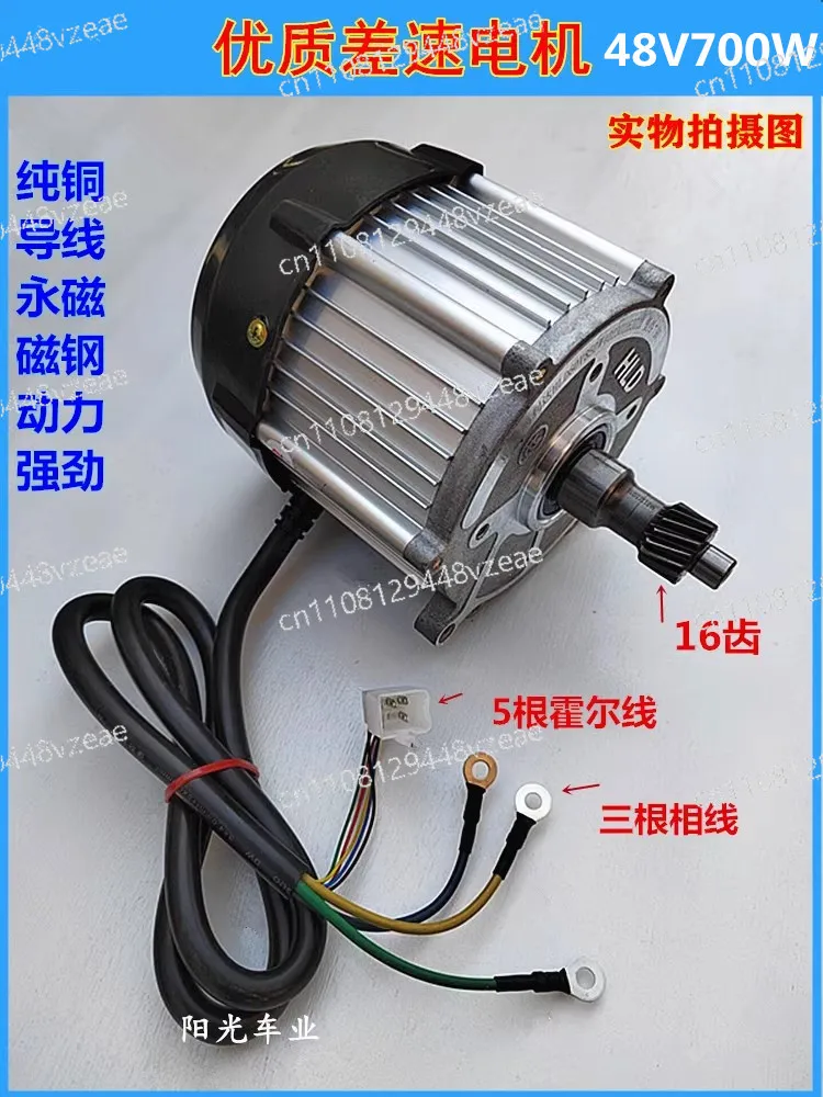 48V 60V Electric Tricycle Differential Motor, Electric Rickshaw Replacement Accessories