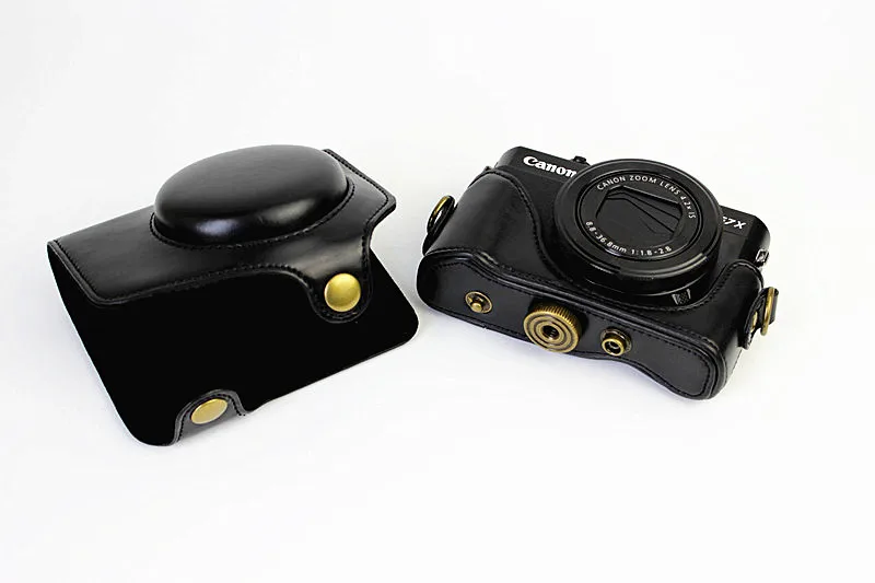 جديد مناسب لكانون PowerShot G7 X G7X2/G7X3 Mark II حقيبة كاميرا حافظة جلدية G7x3 حافظة واقية للكاميرا