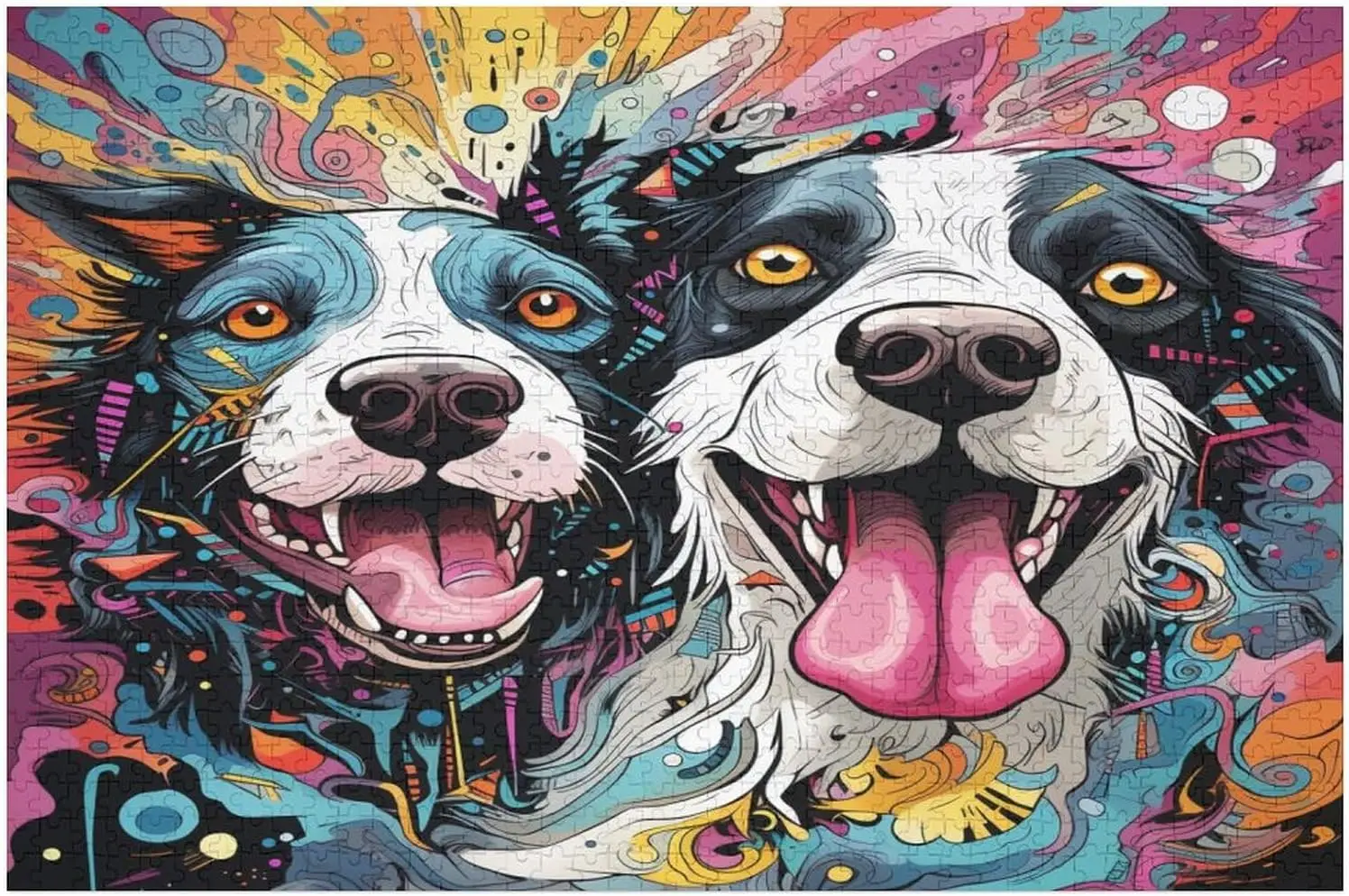 

Краска Happy Puppy 75*50 см деревянные пазлы головоломки идеальный подарок на день рождения для детей и взрослых домашняя игровая комната спальня Настенный декор