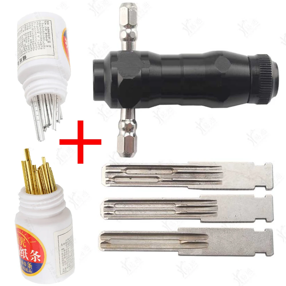

Stainless Steel Semicircular Tool With Tin Foil Strip For Rolling Gate, Padlock, Safe, Crescent Lock And Other Semi-round Lock