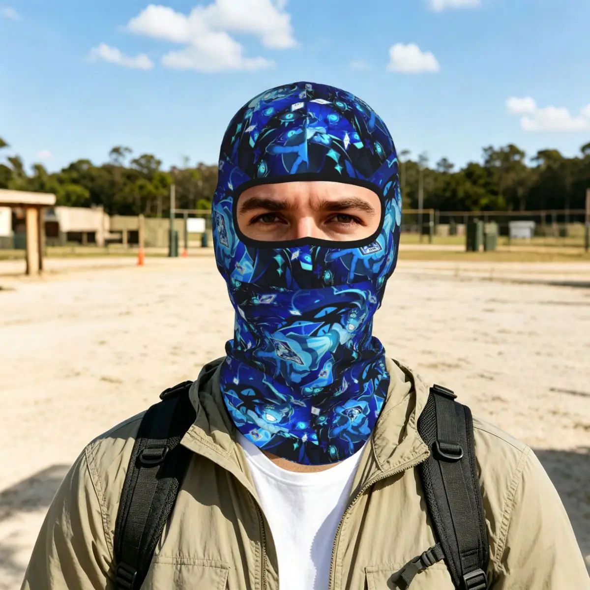 Shadow Milk Cookie Run Kingdom Game Breathable Thin Balaclava Full Face Mask Sun Protection Neck Gaiter For Motorcycle Fishing
