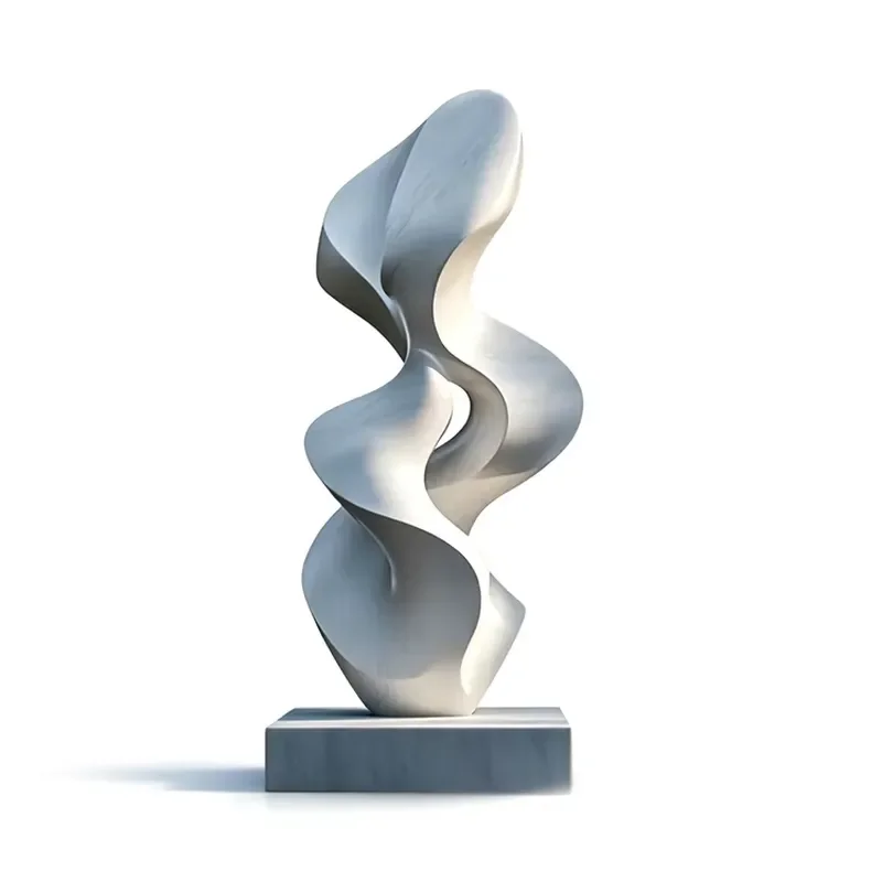 High-end Stainless Steel 3D Irregular Shaped Home Decor Outside Sculpture Custom Support Interior Design