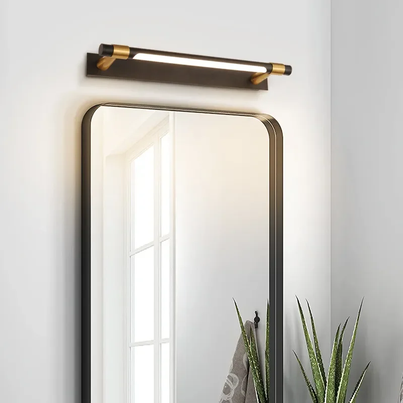 LED mirror headlight bathroom toilet toilet cosmetic mirror light luxury simple modern strip wall lamp
