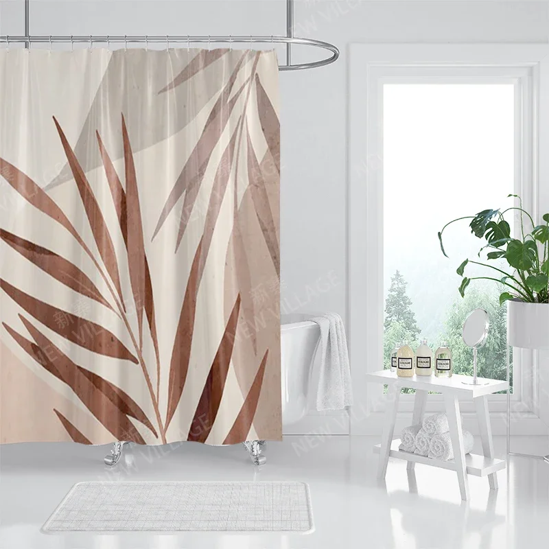 Waterproof fabric shower curtains Bathroom curtain accessories 180x200 Bath curtain for shower 240*200 nordic boho decoration