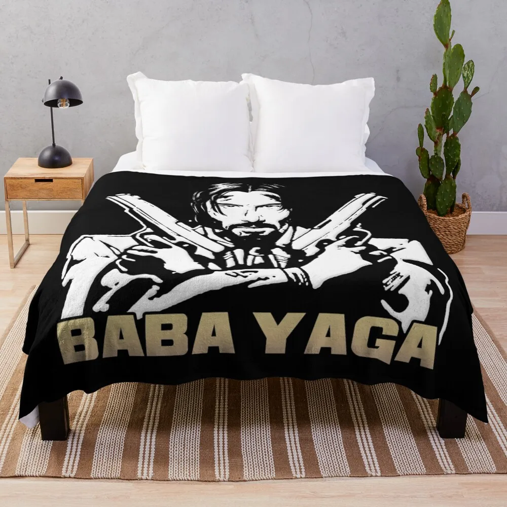 

John Wick Baba Yaga Throw Blanket Moving manga Cute Plaid Luxury Thicken Blankets