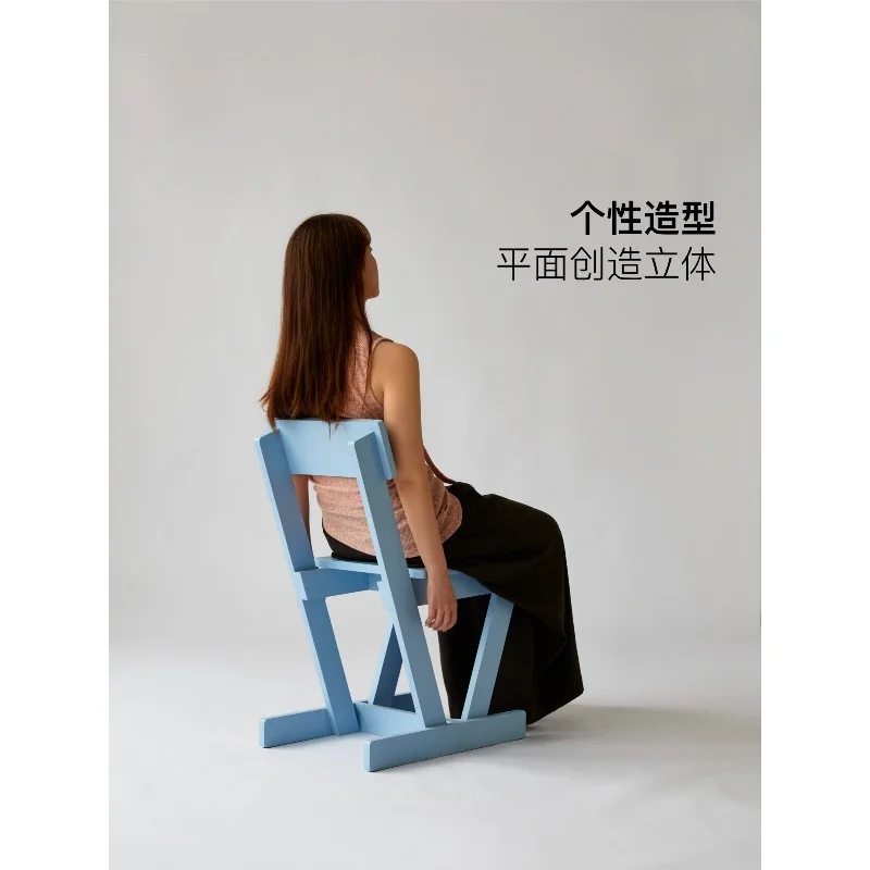 Solid Wood Back Chair, Dining Chair Designer Ergonomic Chair, Comfortable for Home