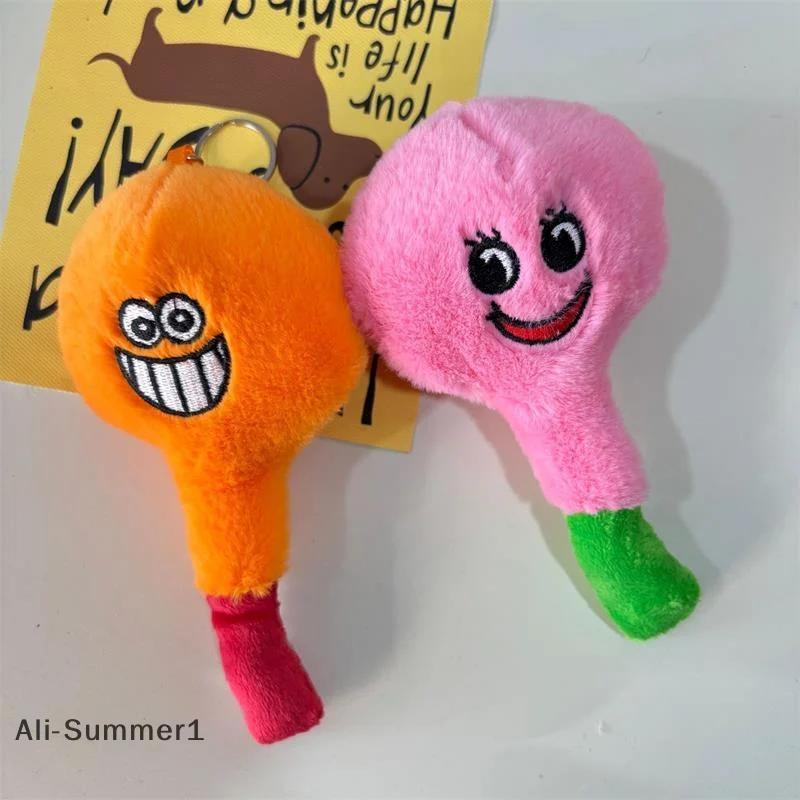 ตุ๊กตาหลอดไฟน่ารัก สีสันสดใส ของเล่นตุ๊กตาขนนุ่ม พวงกุญแจ จี้ห้อยกระเป๋า ของตกแต่งกระเป๋าเป้ ของขวัญ พวงกุญแจ