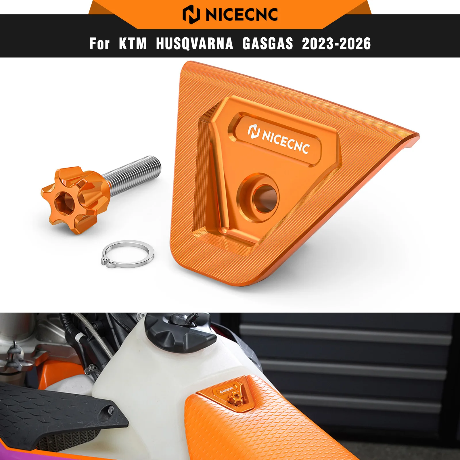 Image of NICECNC Sitzhalterung & Schnellverschluss-Sitzbolzen-Set für KTM EXC 300 2024 2025 2026 EXC-F 350 SX 125 SXF 450 XC XCF XCW XCF-W XW-F