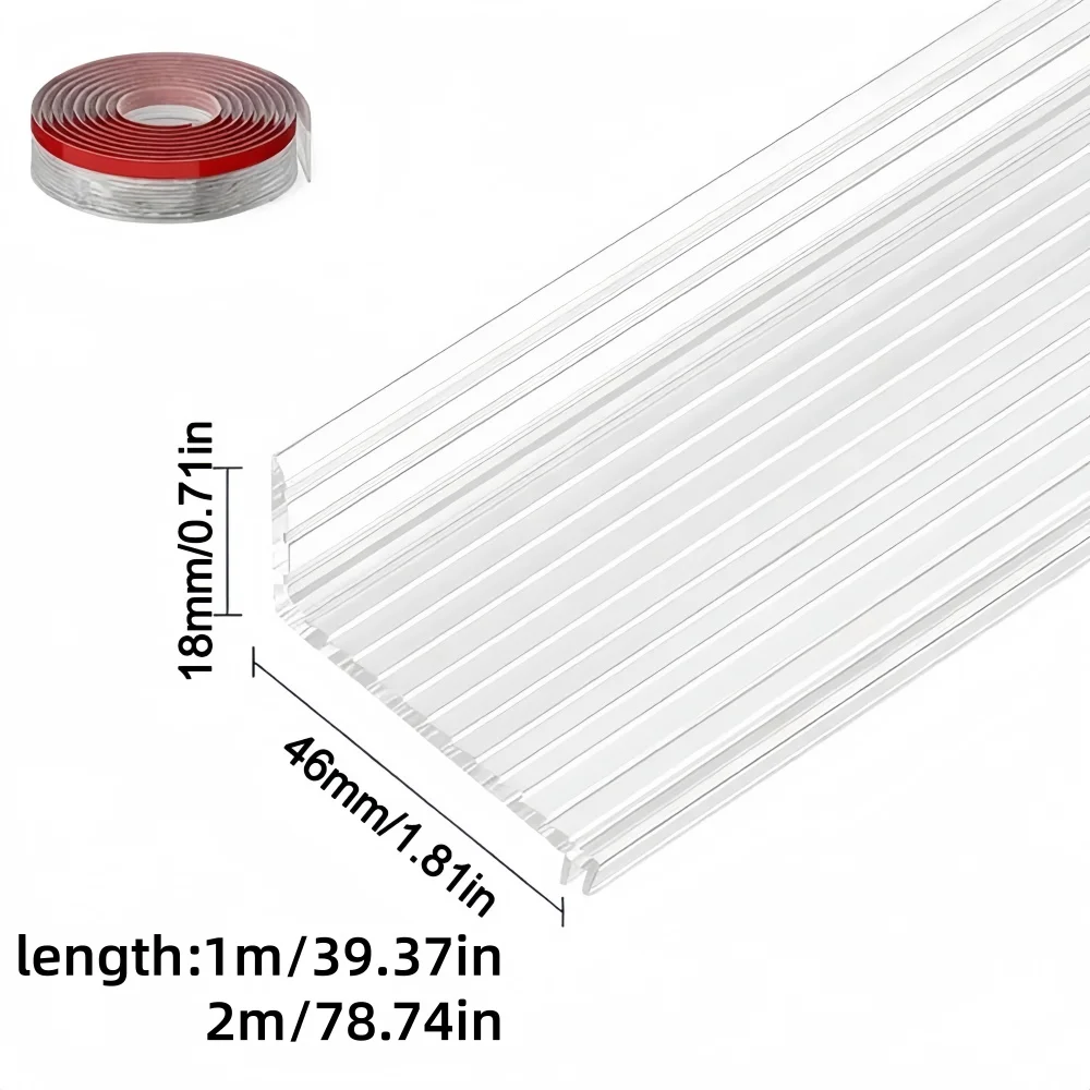 1PC Self-Adhesive Rain Drip Guard, Outdoor Window Rain Deflector/Edge Diverter, Weather Stripping Water Barrier