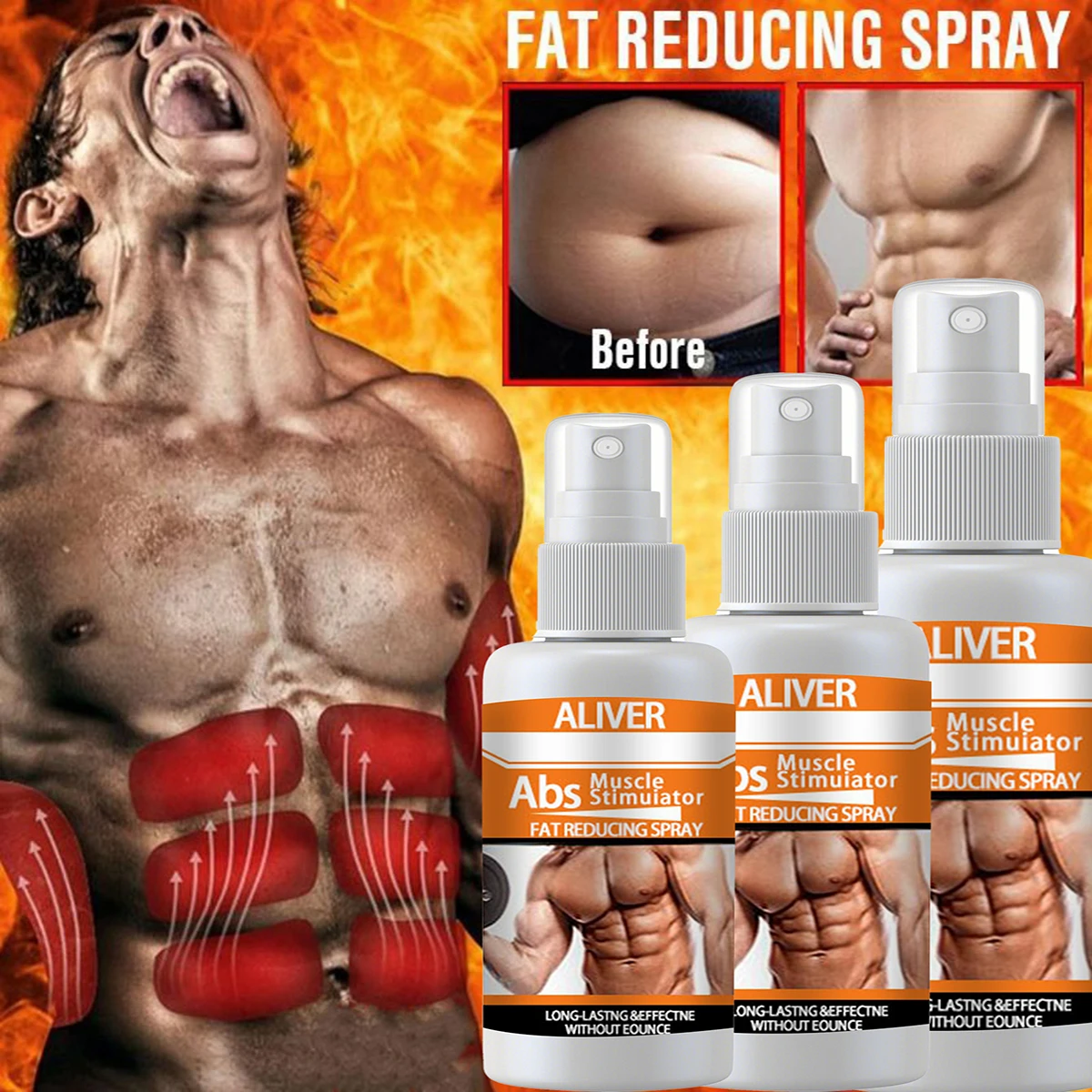 FAT REDUCING SPRAY improve circulation in slow to respond areas like your abdomen slim down easier