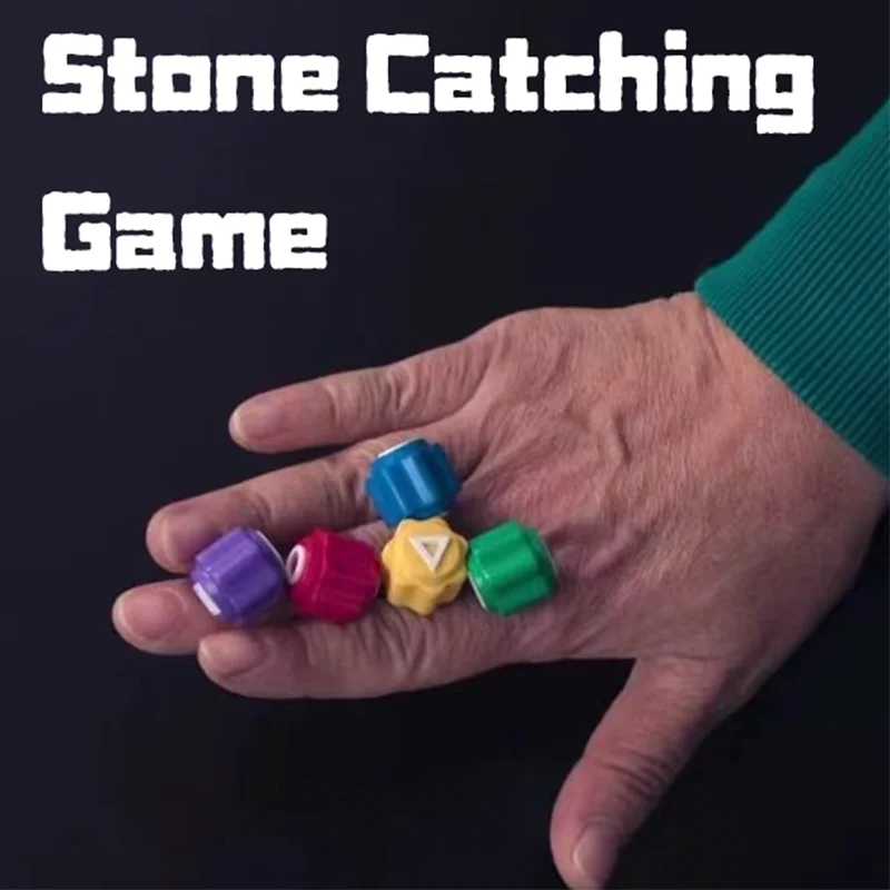 Traditional Play Game Fun Gonggi Jack Stone Pebbles Set Hand Eye Coordination Training Toy Gonggi Set For Board Game Party Games