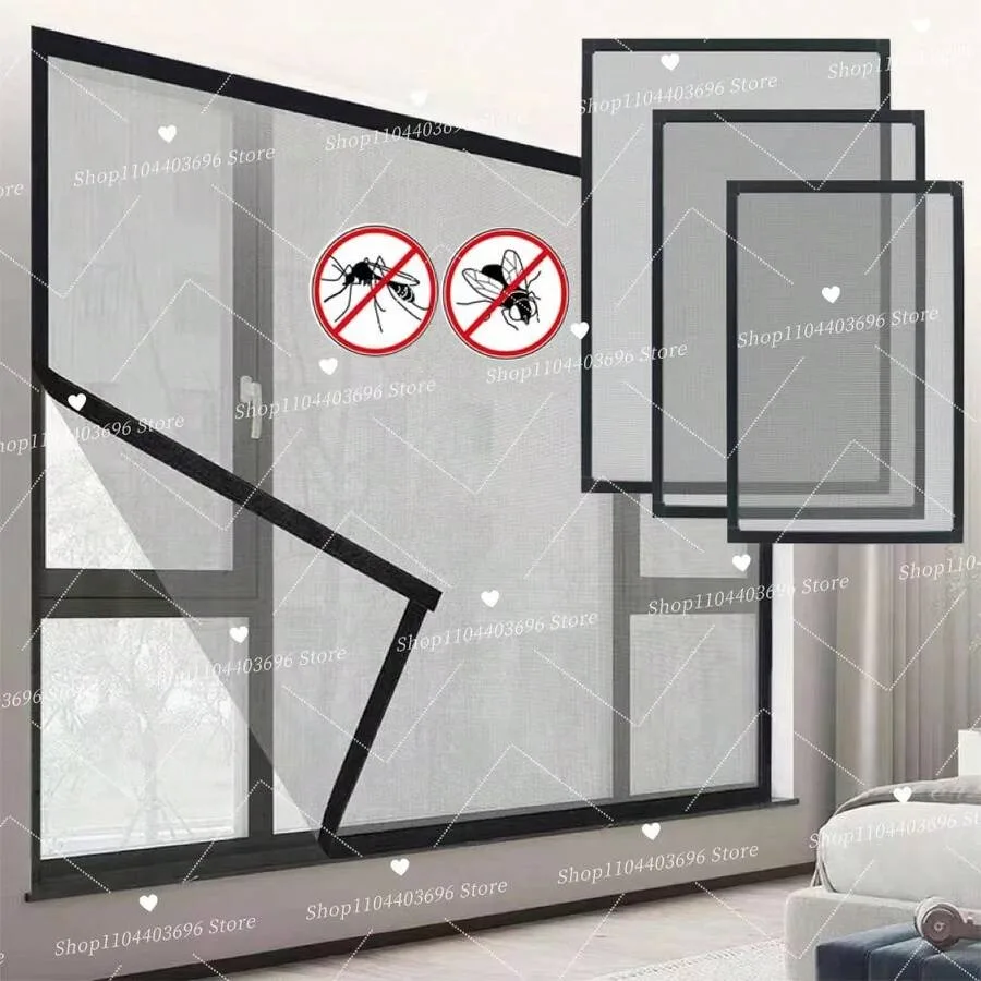 1PC Magnet Window Screen, Screen Insect Screen Window Glass  Adjustable Magnetic Screen with Fine Glass Fiber Mesh