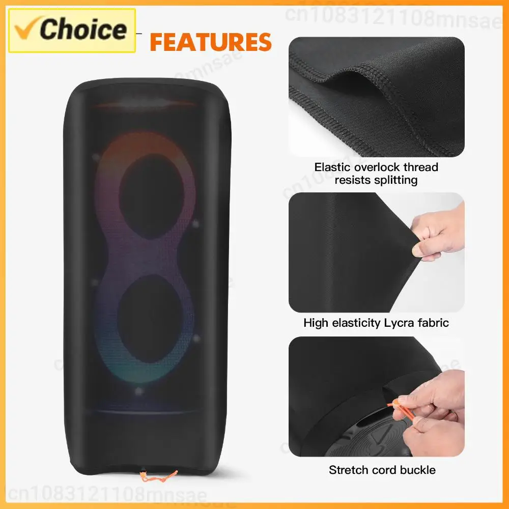 Speaker Dust Cover For JBL PartyBox 1000/720/710/520/320/310/Ultimates Black Speaker Case Travel Protective Storage Sleeve Lycra
