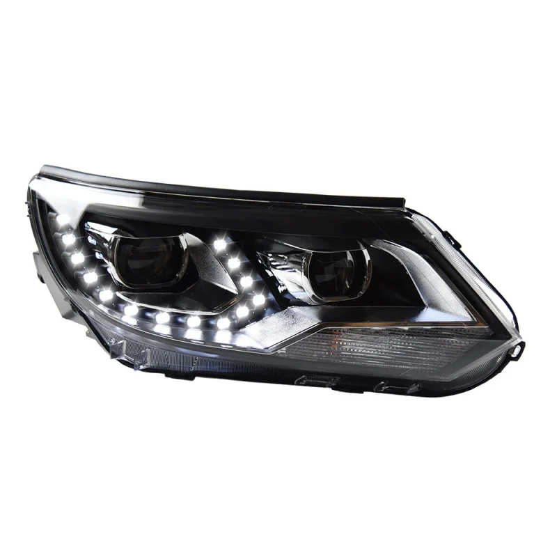 Suitable forSuitable for 2013-2016 Volkswagen Tiguan Full LED Assembly Tear Eye Headlight Modification Styling Turn Signal Upgra