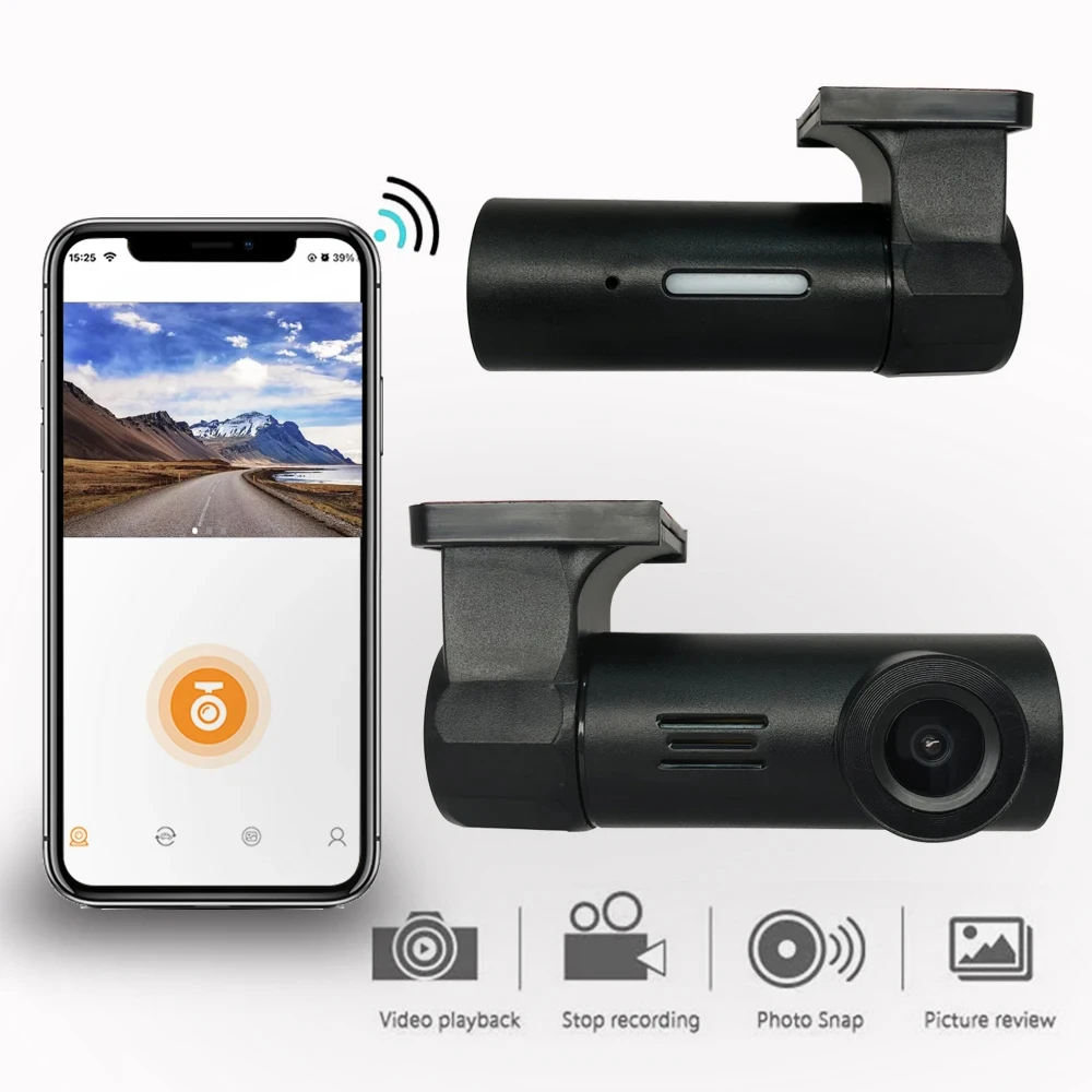 APP HD1080P Wifi USB MINI smart car connected to power DVR Dash camera night vision video recorder