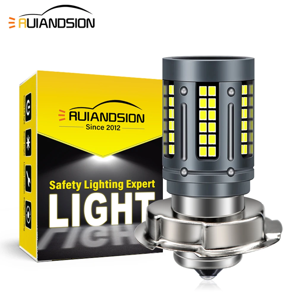 

S3 LED Upgrade Fog Light Lemon Yellow Bulb P26S Motorcycle Headlight White 2000Lumen 10-80V Wide Voltage For Replacement Halogen