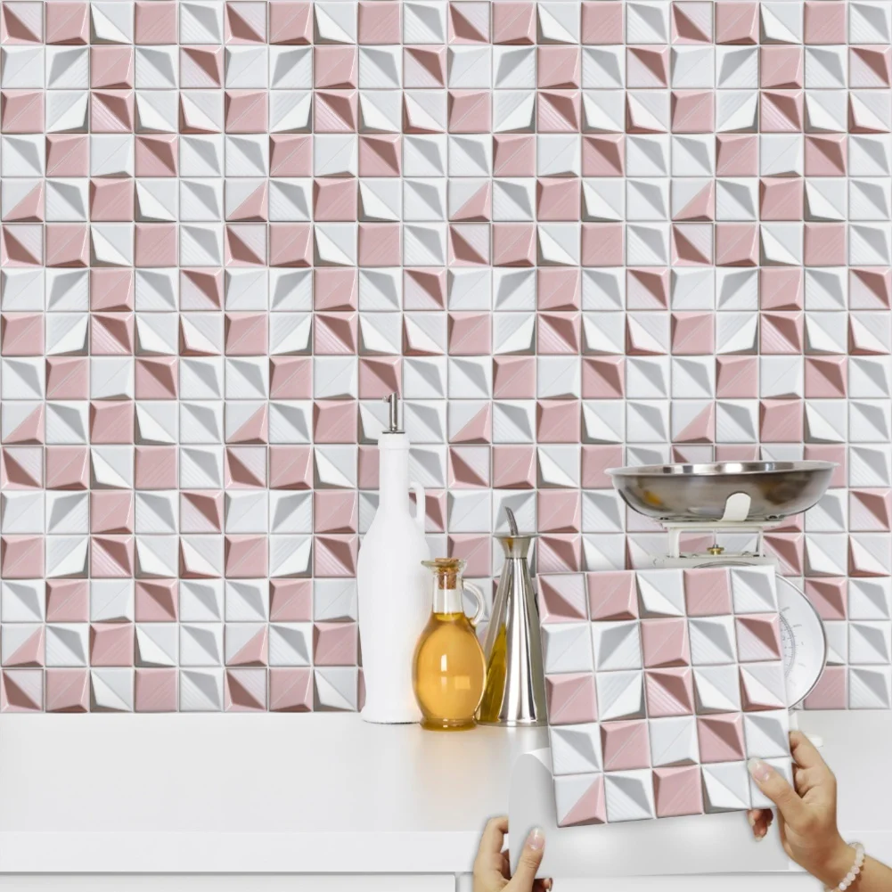 PVC Wall Stickers with Marble Aesthetic for Indoor Coverage Including Walls Floors and Backsplash Installations