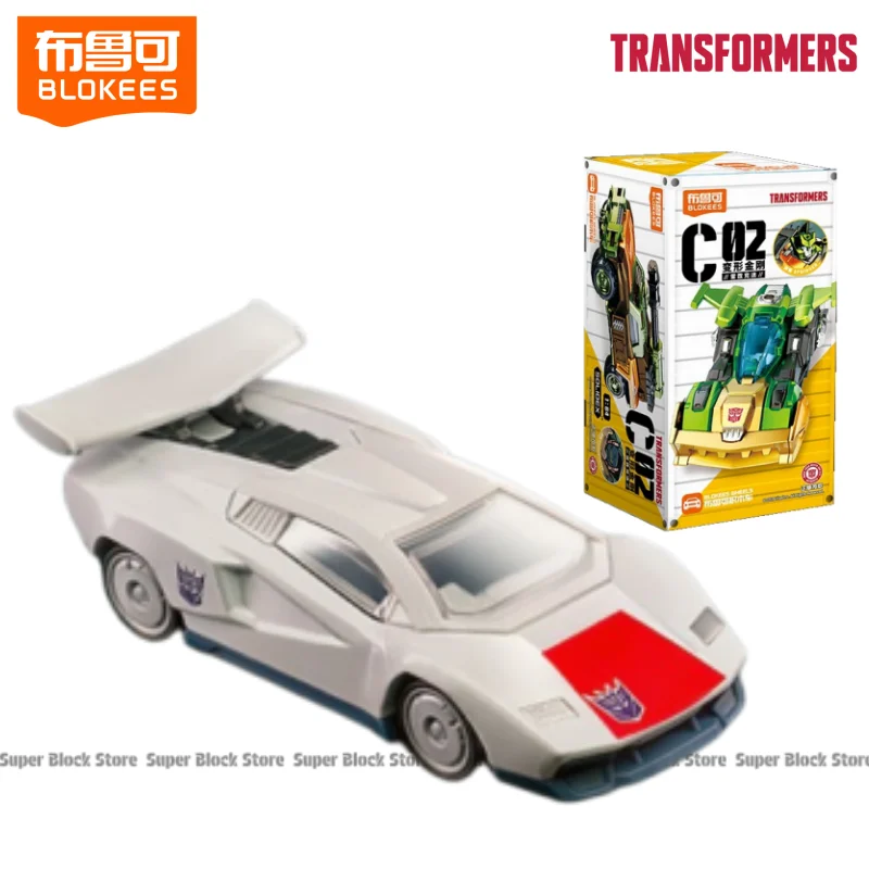 Op voorraad Blokees Transformers Car C02-serie: Roadbuster Pipes Thunder Speed ​​Assembly Model Ornamenten Collectie Cadeau