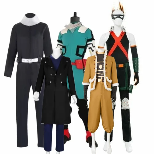Anime My Hero Academy Midoriya Izuku Deku Battle Cosplay Costum Aizawa Shouta Rolepaly Suit Bakugo Katsuki Uniform Halloween
